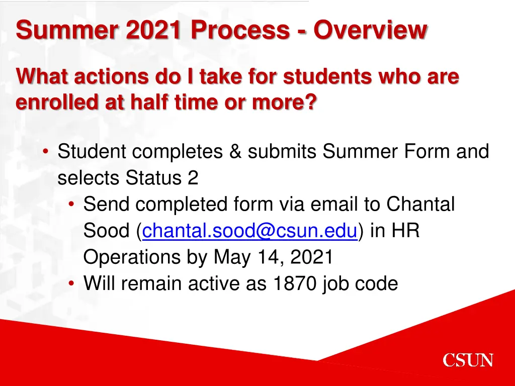 summer 2021 process overview 2