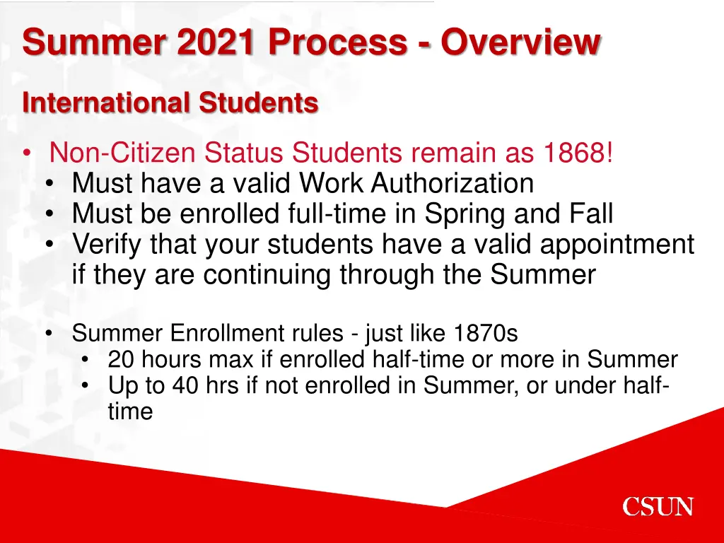 summer 2021 process overview 6