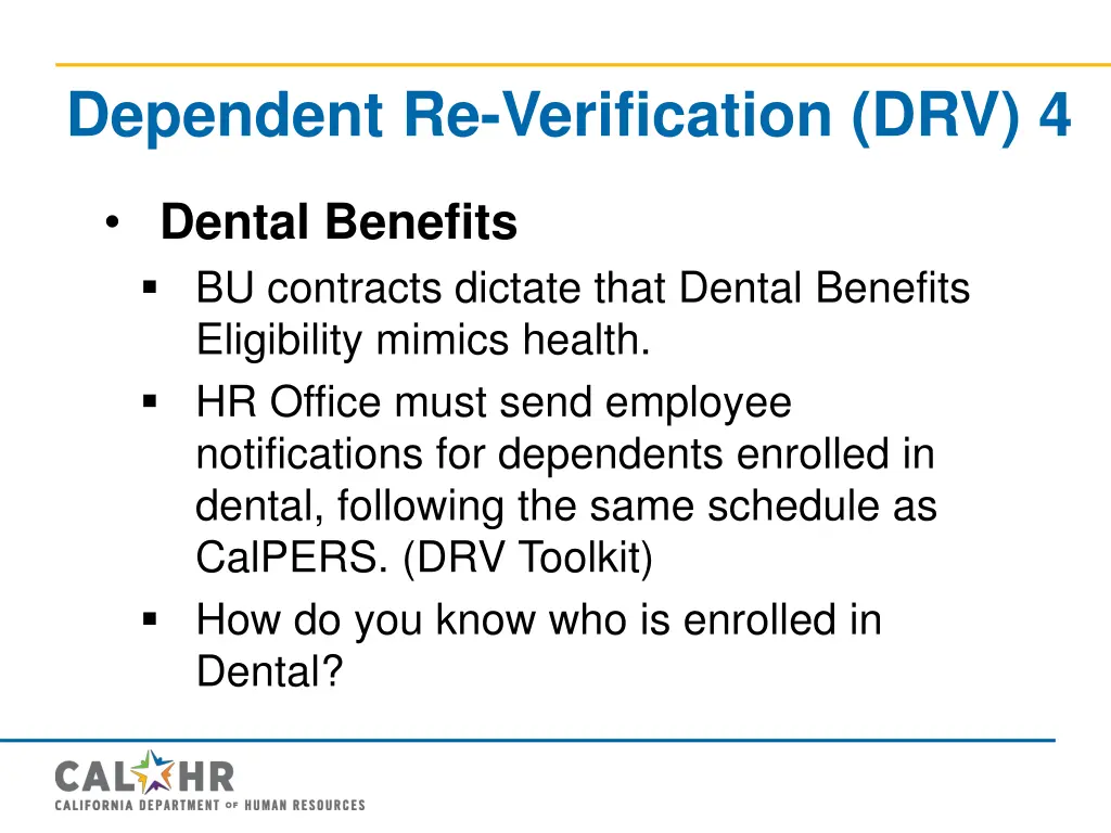 dependent re verification drv 4