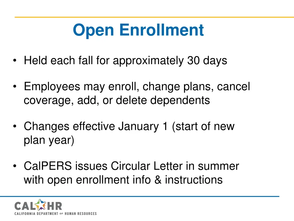 open enrollment