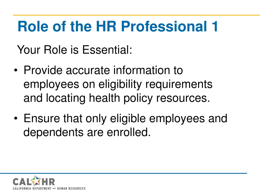 role of the hr professional 1