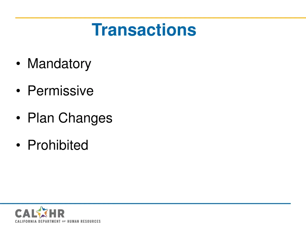 transactions