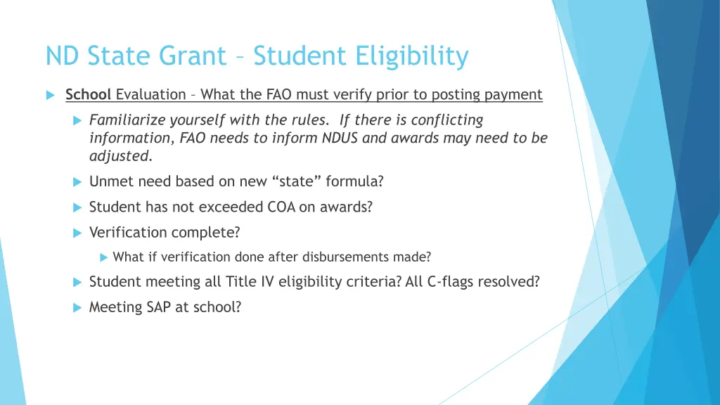 nd state grant student eligibility 2