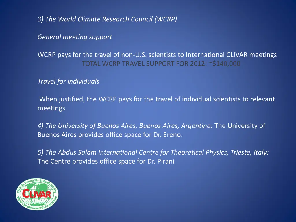 3 the world climate research council wcrp