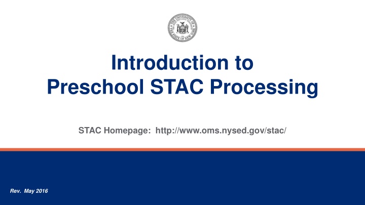 introduction to preschool stac processing