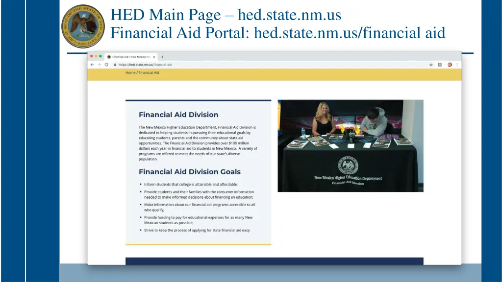 hed main page hed state nm us financial