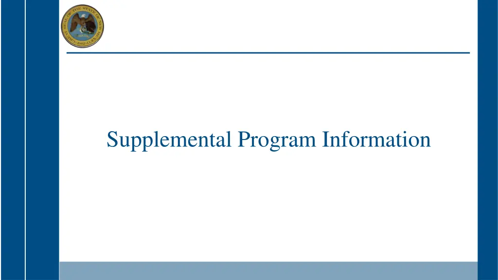 supplemental program information