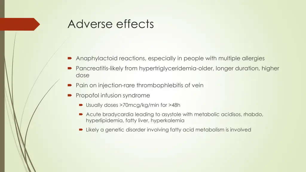 adverse effects