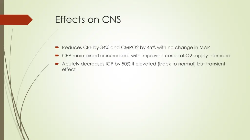 effects on cns 1