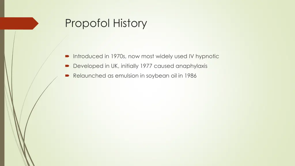 propofol history