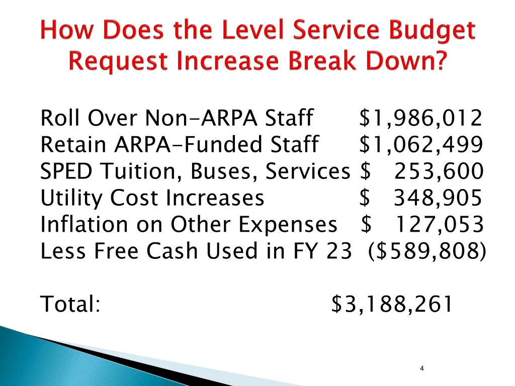 roll over non arpa staff retain arpa funded staff