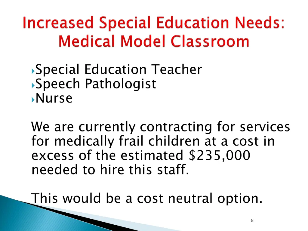 special education teacher speech pathologist nurse