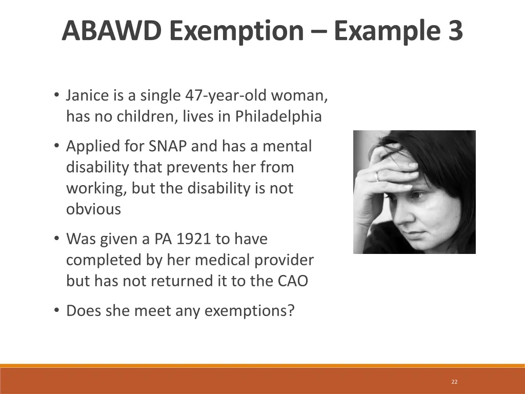 abawd exemption example 3