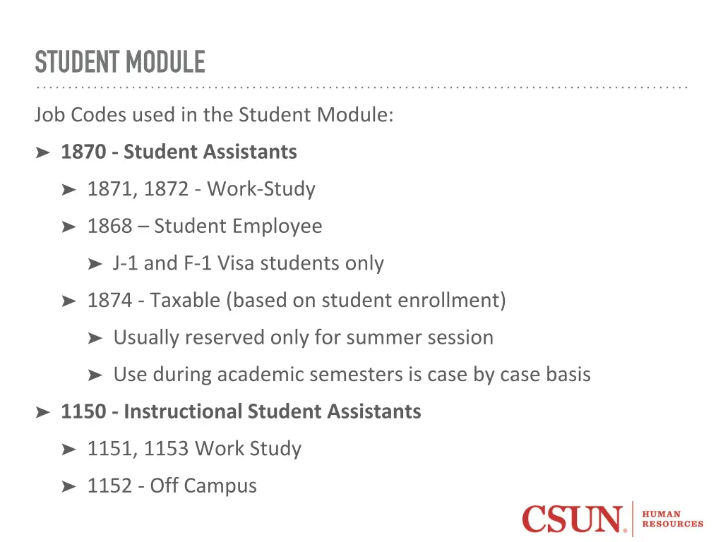 student module