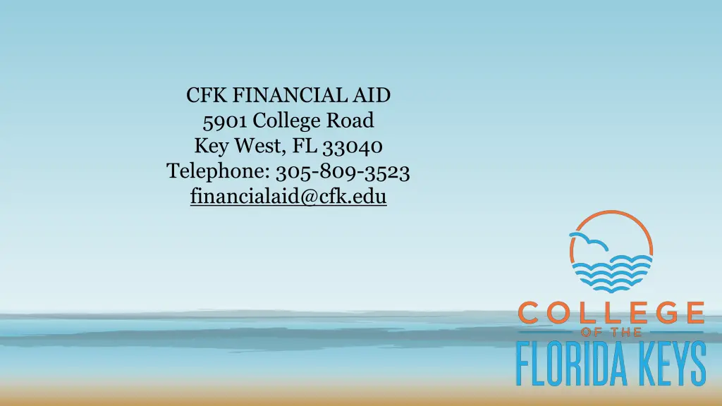 cfk financial aid 5901 college road key west