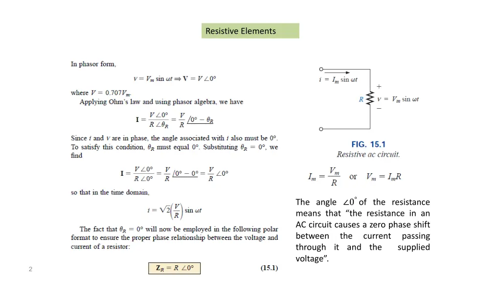 resistive elements