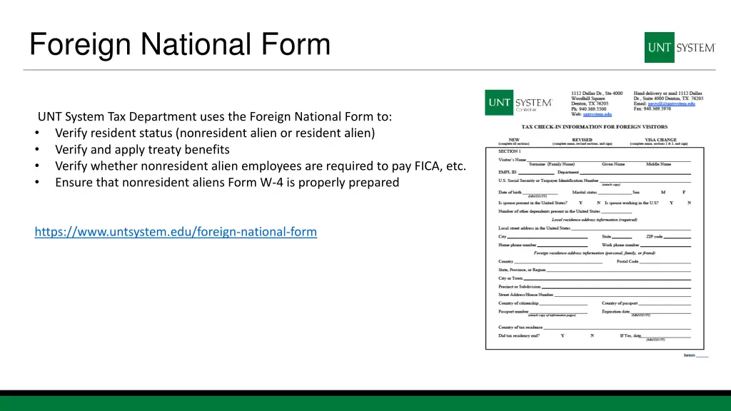 foreign national form