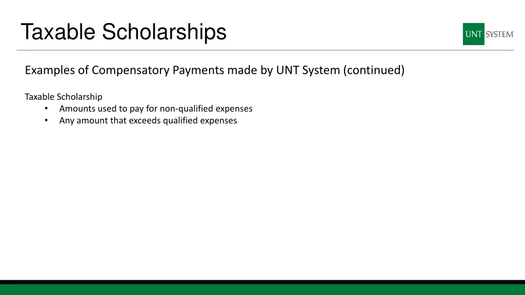 taxable scholarships 2