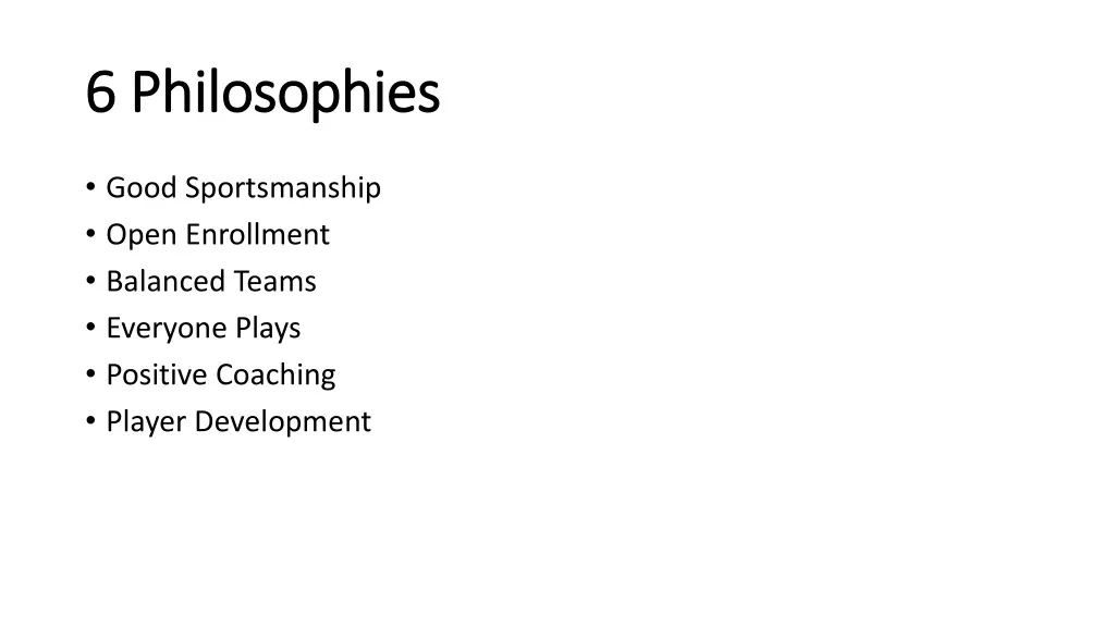 6 philosophies 6 philosophies