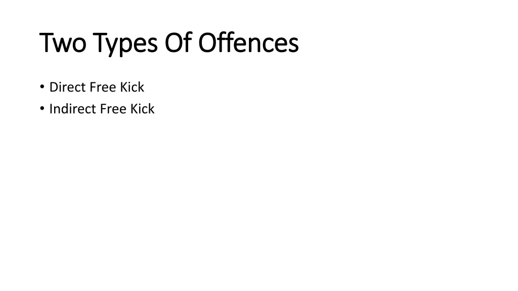 two types of offences two types of offences