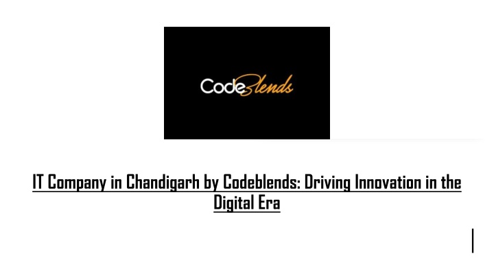 it company in chandigarh by codeblends driving