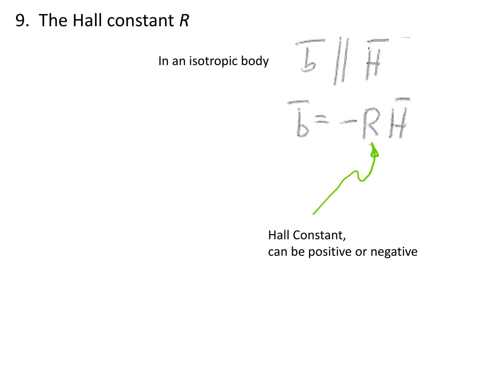 9 the hall constant r