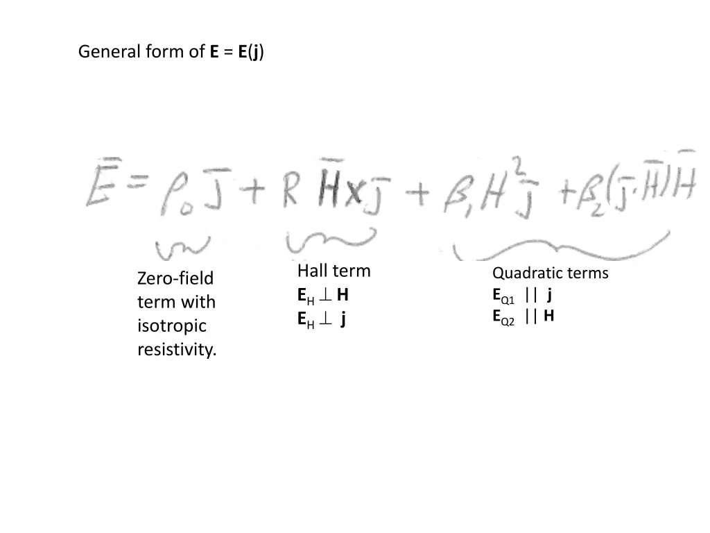 general form of e e j