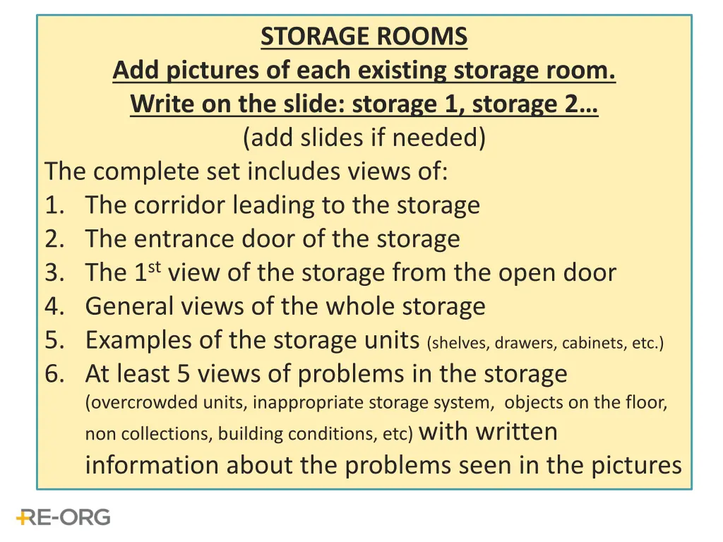 storage rooms