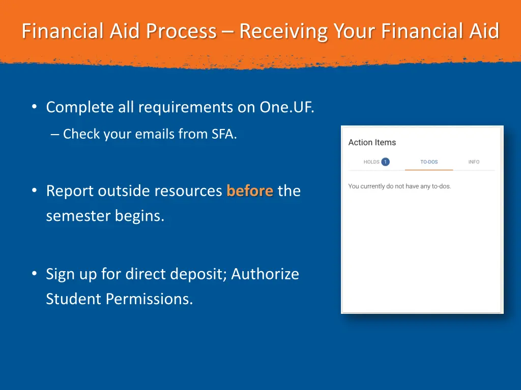 financial aid process receiving your financial aid