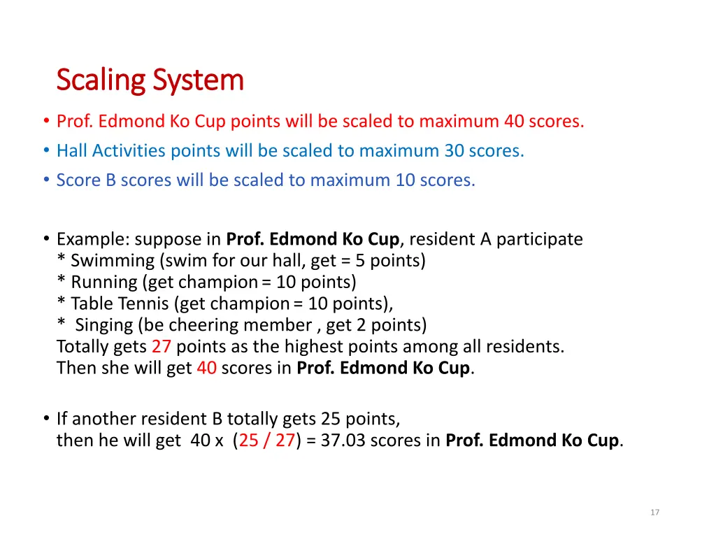 scaling system scaling system