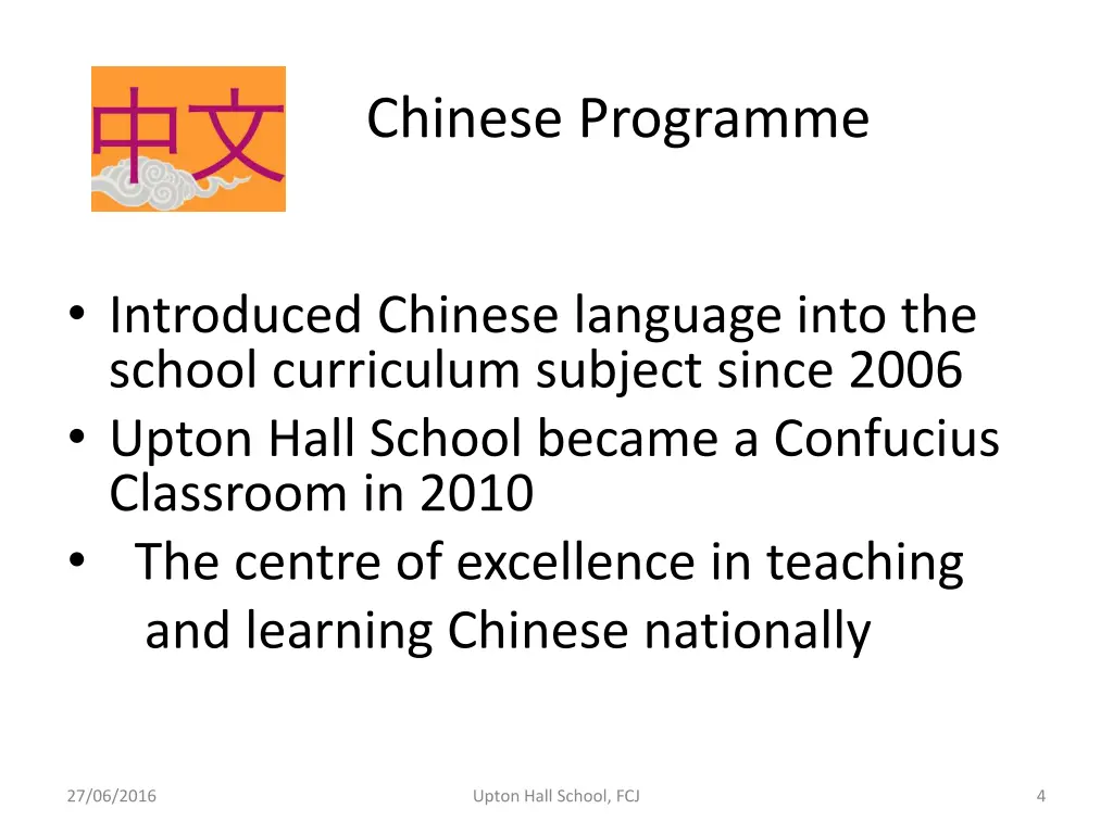 chinese programme