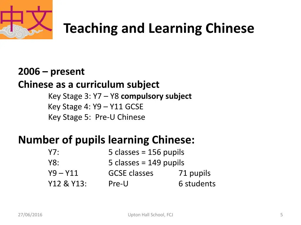 teaching and learning chinese