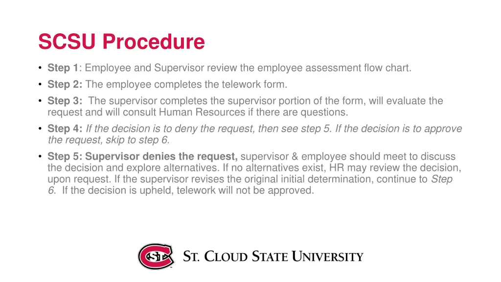 scsu procedure