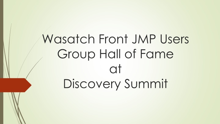 wasatch front jmp users group hall of fame