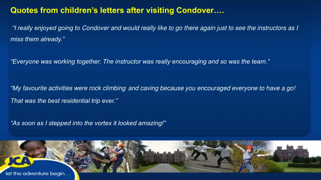 quotes from children s letters after visiting