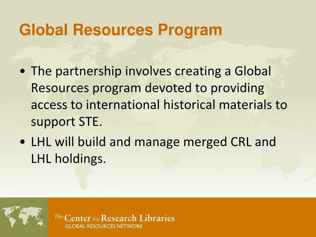 global resources program