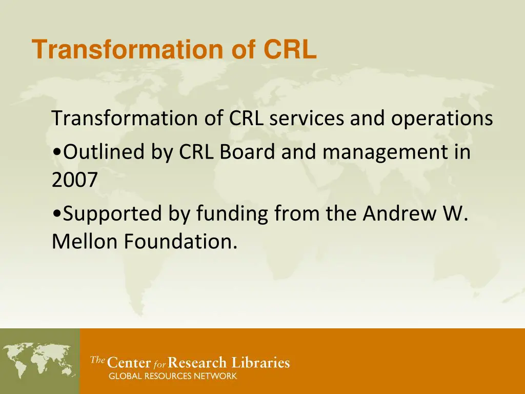 transformation of crl