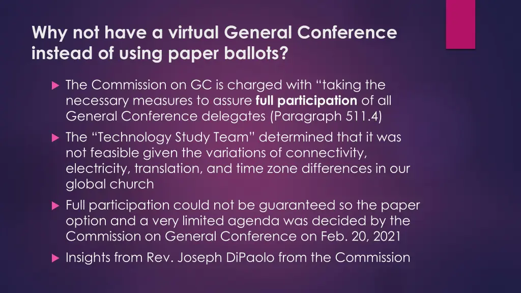 why not have a virtual general conference instead