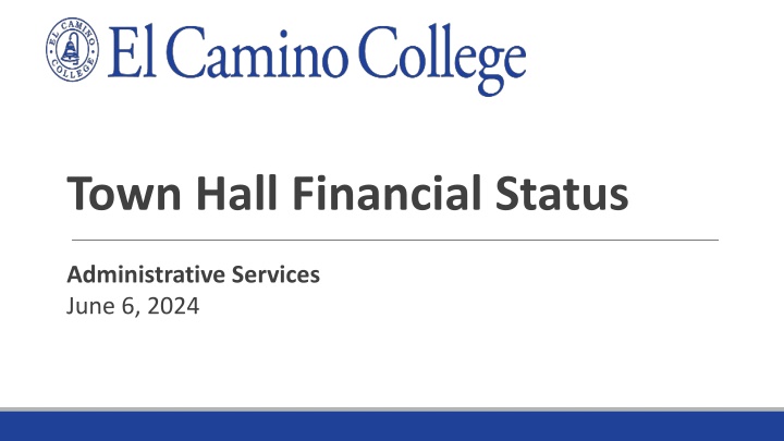 town hall financial status