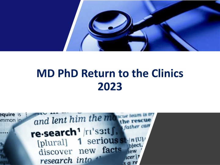 md phd return to the clinics 2023