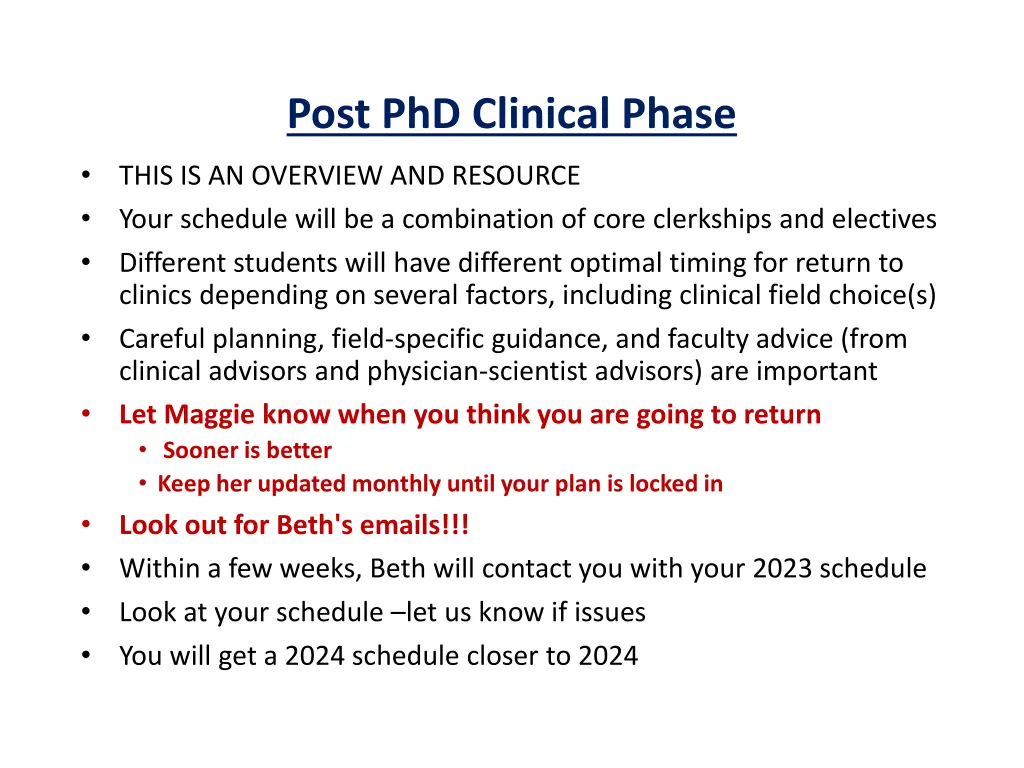 post phd clinical phase