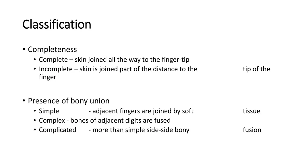 classification classification