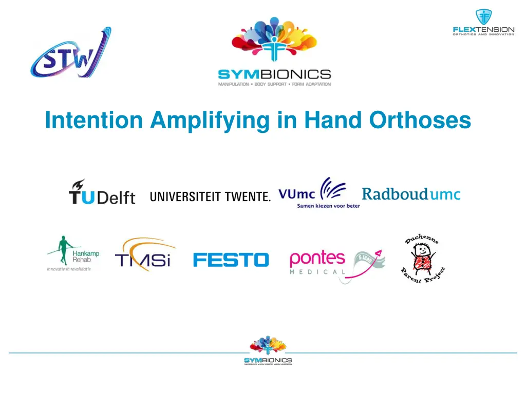 intention amplifying in hand orthoses