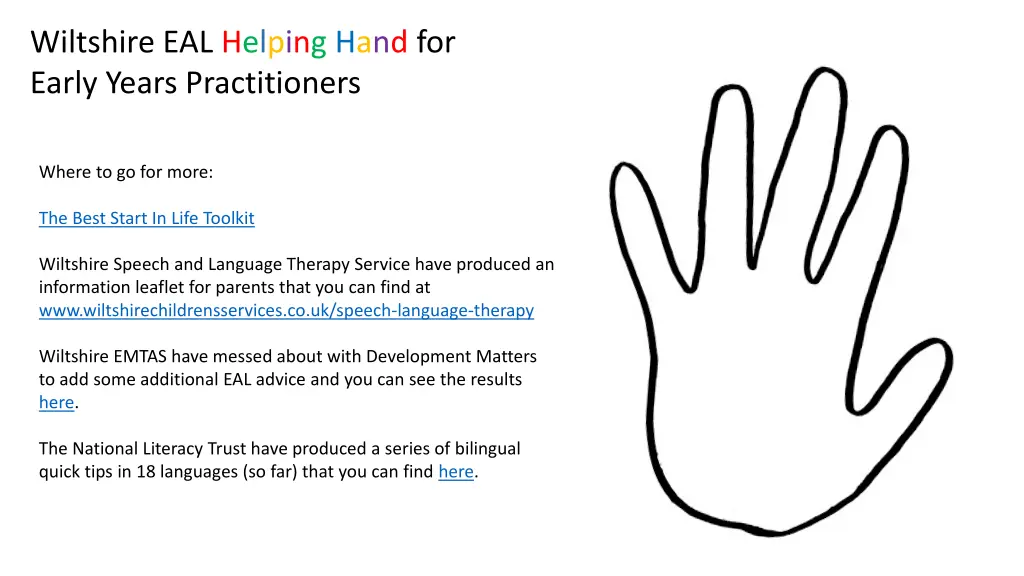 wiltshire eal helping hand for early years 5