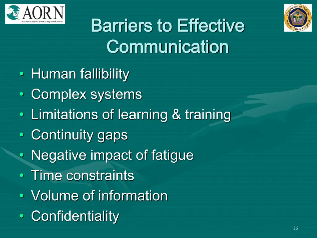 barriers to effective barriers to effective