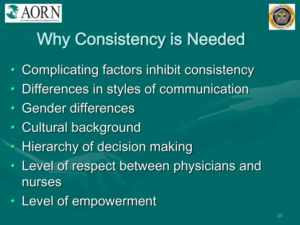 why consistency is needed why consistency