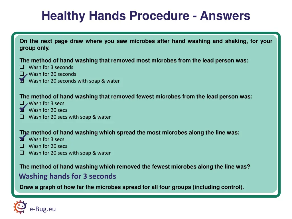 healthy hands procedure answers 1