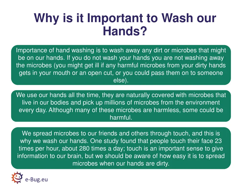 why is it important to wash our hands