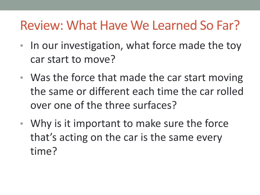 review what have we learned so far 1