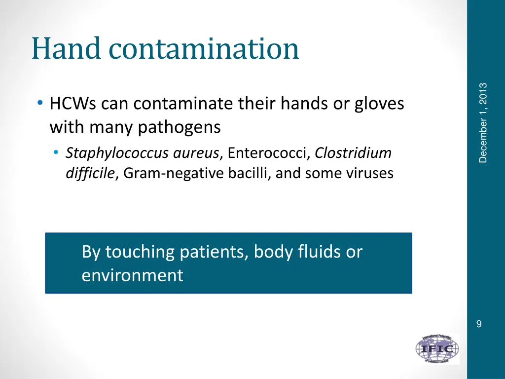 hand contamination